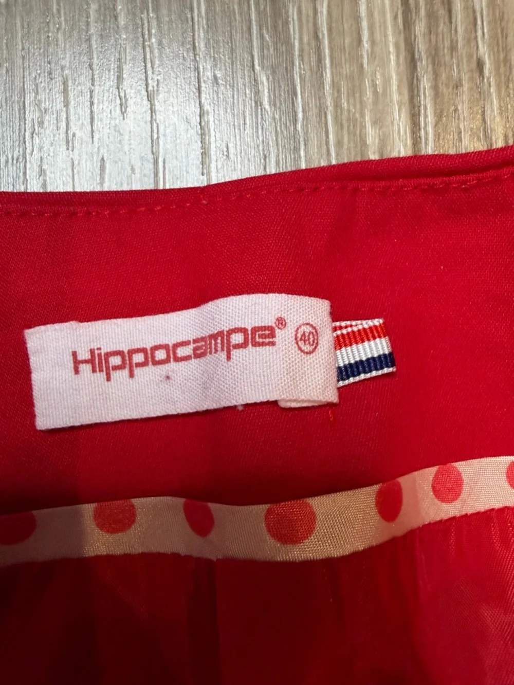 Hippocampe Paris Red Cotton Blend Blazer France 40 US M Classic French Style